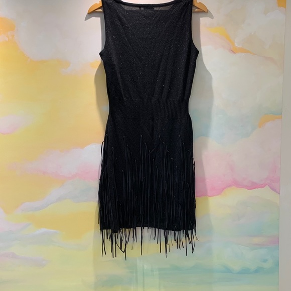 Tricotto black fringe dress - Picture 4 of 4